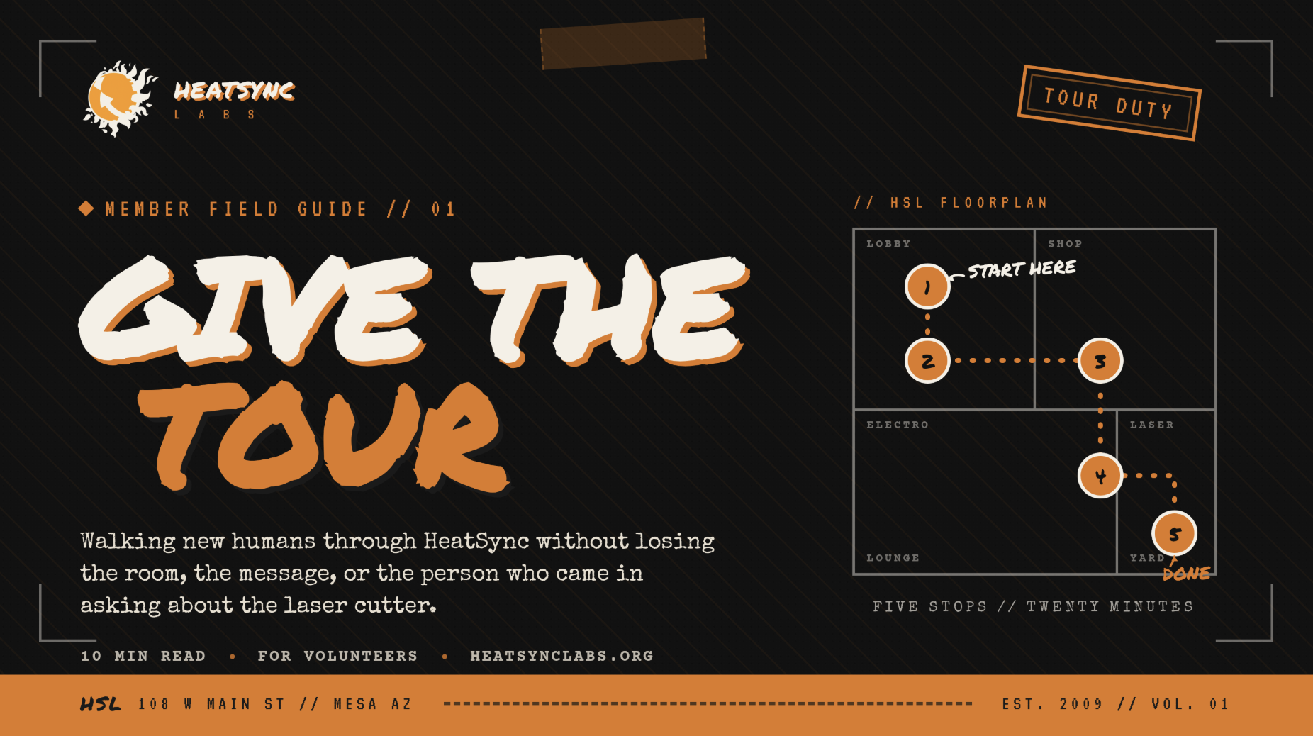 How to Give A Tour